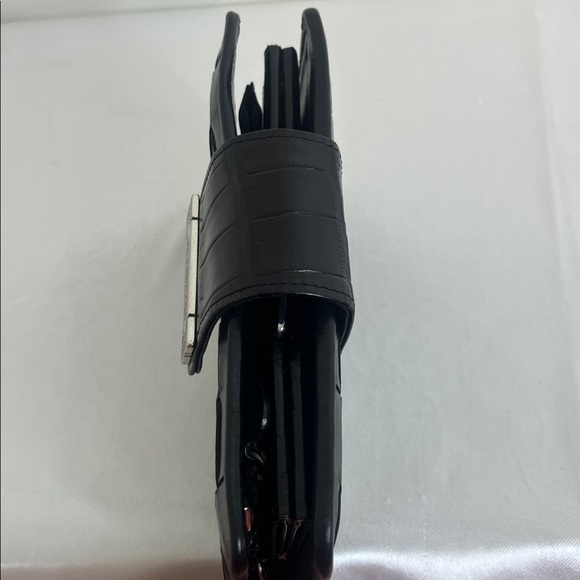 Brighton Black Leather Basket Weave Wallet - Picture 6 of 17